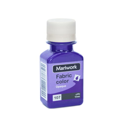 تصویر رنگ پارچه بنفش ماری ورک Violet mariwork color code 107_60ml Image