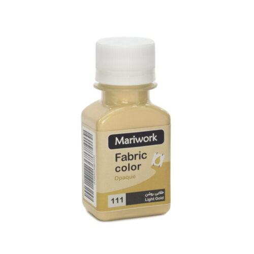 تصویر رنگ پارچه طلایی روشن ماری ورک lightgold mariwork color code 111_60ml Image