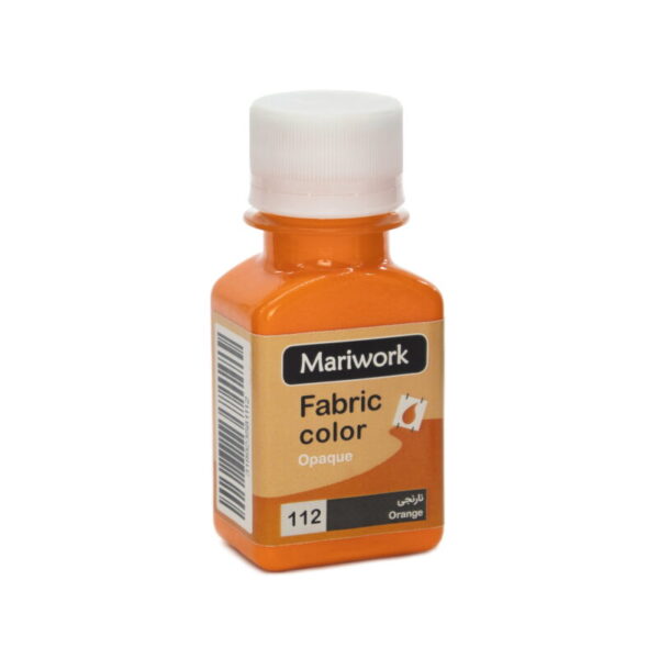 تصویر رنگ پارچه نارنجی ماری ورک orange mariwork color code 112_60ml Image