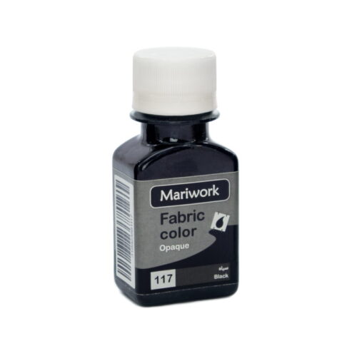 تصویر رنگ پارچه سیاه ماری ورک Black mariwork color code 118_60ml Image