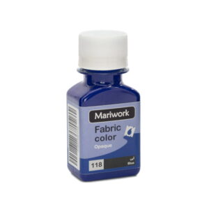 تصویر رنگ پارچه آبی ماری ورک Blue mariwork color code 118_60ml Image